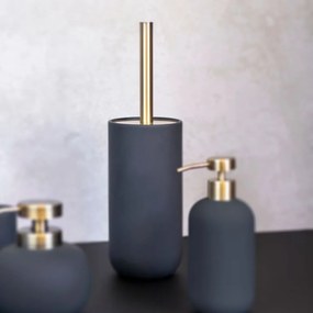 Perie de WC gri antracit din ceramică Lotus – Mette Ditmer Denmark