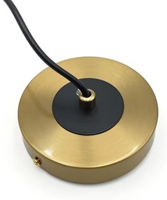 Lustră pe cablu ROLLO 3xE14/5W/230V auriu/bej fumuriu