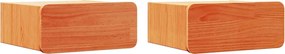 vidaXL Noptieră cu sertar 2 pcs Maroniu cerat 39 x 34 x 16,5 cm