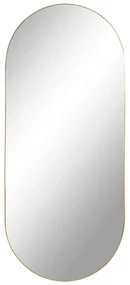 Oglindă de perete cu ramă aurie House Nordic Jersey, 35 x 80 cm