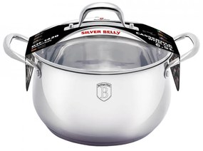 Oala cu capac otel inoxidabil 20 cm Silver Belly Berlinger Haus BH 1419