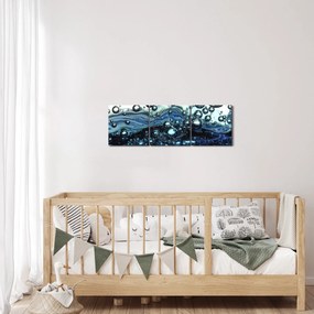 Tablou cu bule (cu ceas) (90x30 cm)