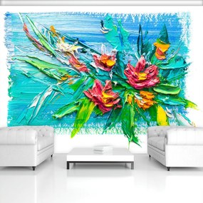 Fototapet - Flori în ulei (152,5x104 cm)