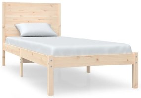 3104118 vidaXL Cadru de pat single, 90x190 cm, lemn masiv