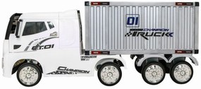Camion Electric cu acumulator pentru copii NOVOKIDS™ Super Truck , Roti din Cauciuc EVA, Max 35 kg , Usi cu deschidere , Baterie12V, 2 Viteze,