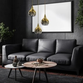 Lustră pe cablu MONTE 3xE27/60W/230V aurie