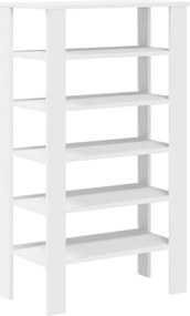 vidaXL Pantofar, alb, 61x32x105 cm, lemn prelucrat