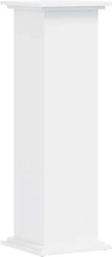 vidaXL Suport de plante, alb, 33x33x100 cm, lemn prelucrat