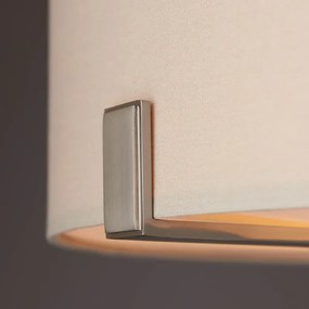 Lustră pe tijă Endon 95834 HAYFIELD 3xE27/40W/230V crom mat/bej