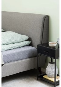 Noptieră Actona Seaford, negru