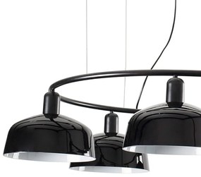 Lustra suspendata design modern TATAWIN M negru