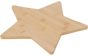 Placă de servire de Crăciun din bambus Stea