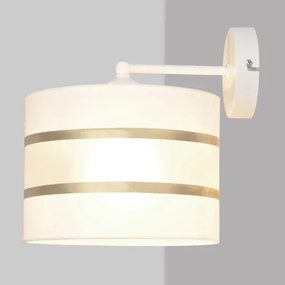 Lampă de perete HELEN 1xE27/15W/230V albă/aurie