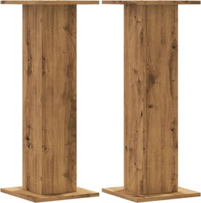 vidaXL Noptiere, 2 buc., stejar artizanal, 30x30x80 cm, lemn prelucrat