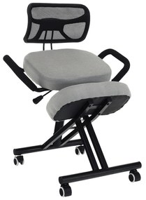 Fotoliu de birou ergonomic Rusu (gri maro). 1016070