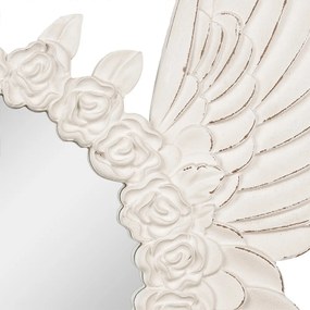 Oglinda de perete, bej, cu aripi decorative, 62x5x60 cm, Wings