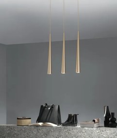 Ondaluce - Pendul pe cablu NOA, 1xGU10/20W/230V, diam. 5,5 cm, auriu