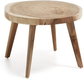 Masuta maro din lemn suar pentru cafea 65 cm Wellcres Kave Home