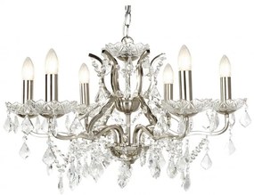 Candelabru stil clasic cu 6 brate Paris argintiu satin 8736-6SS SRT