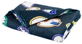 Pătură neagră din micropluș/cocolino 130x170 cm cu model de Halloween Halloween Ghosts – Catherine Lansfield