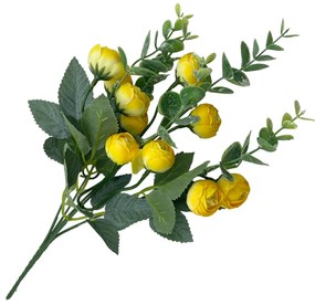 Bujori artificiali CAMILLE, Galben, 25cm