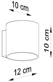 Aplică LED FRIDA 1xG9/3,5W/230V beton Brilagi