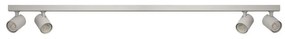 Plafoniera liniara alba cu 4 spoturi EXO 4, 120cm