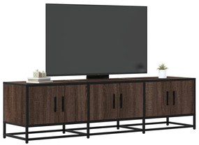 vidaXL Dulap TV, stejar maro, 150x35x41 cm, lemn prelucrat și metal