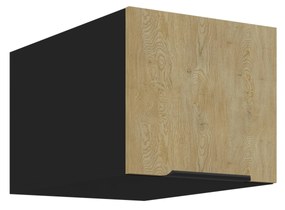 Dulap superior de bucătărie Carminia 40 NAGU-36 1F (stejar cremona + negru). 1128009