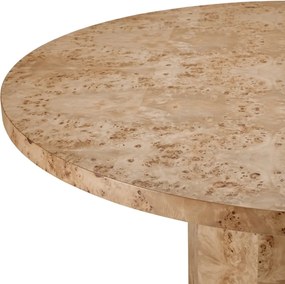 Masa rotunda LUX, Furnir Burl Mappa, Kingsgrove 150cm