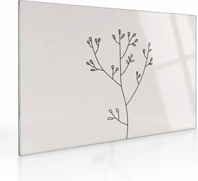Tablou pe sticlă - Floare de pajiște N⁰3 (70x50 cm)