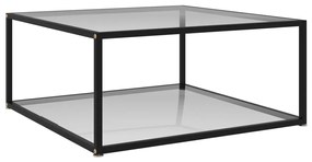 vidaXL Măsuță de cafea, transparent, 80x80x35 cm sticlă securizată