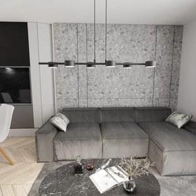 Lustră pe cablu SORA 6xGX53/12W/230V negru