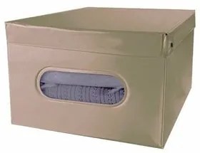 Compactor Cutie de depozitare pliabilă cu capac SMART, 50 x 40 x 25 cm, taupe