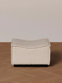 Taburet bej, din material textil, Sofa Garry