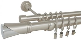 Galerie dubla DUNCAN dubla 25/19 - crom mat (Alege marime: 360 cm)