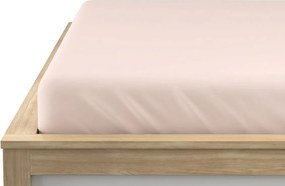 Cearsaf Jersey svetle roz 90 x 200 cm