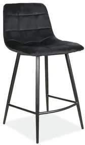 Scaun tip bar Marlana (Negru). 1050493