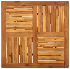 Set de masa pentru gradina, 3 piese, negru Negru, Lungime masa 85 cm, 3