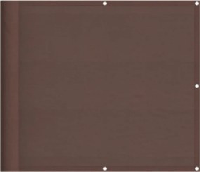vidaXL Paravan de balcon, maro, 90x800 cm, 100% poliester oxford