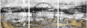 Tablou - Abstract (cu ceas) (90x30 cm)