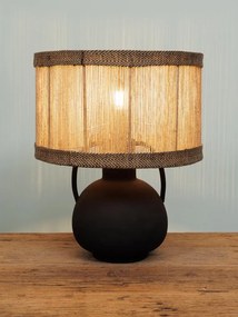 Lampa de masa, cu abajur din iuta natuala, Luanda