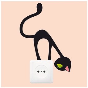 Autocolant Ambiance Curious Cat, 17 x 12 cm