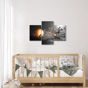 Tabloul bilelor portocalii abstarcte (90x60 cm)