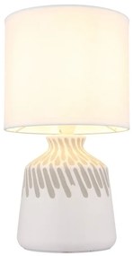 Lampa de masa ceramica alba RELA