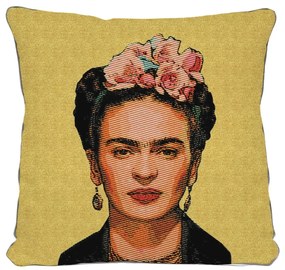 Pernă Madre Selva Frida, 45 x 45 cm, galben