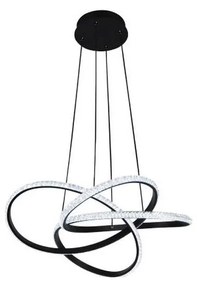 Lustră LED dimabilă suspendată pe cablu, 95W/230V, 3000-6500K, Ø57 cm + telecomandă