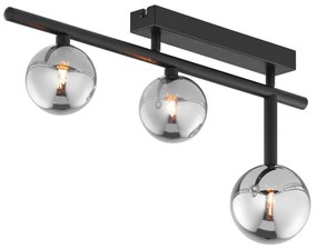 Jupiter 1907 - Lustră aplicată NEPTUN 3xG9/14W/230V negru/gri fumuriu