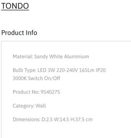Aplica cu Spot LED directionabil moderna TONDO alb, NVL-9540275