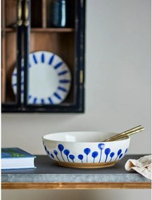 Bol alb/albastru din ceramică ø 28 cm Linora – Bloomingville